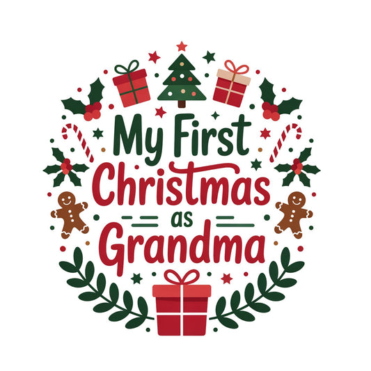 My First Christmas as Grandma T-shirt