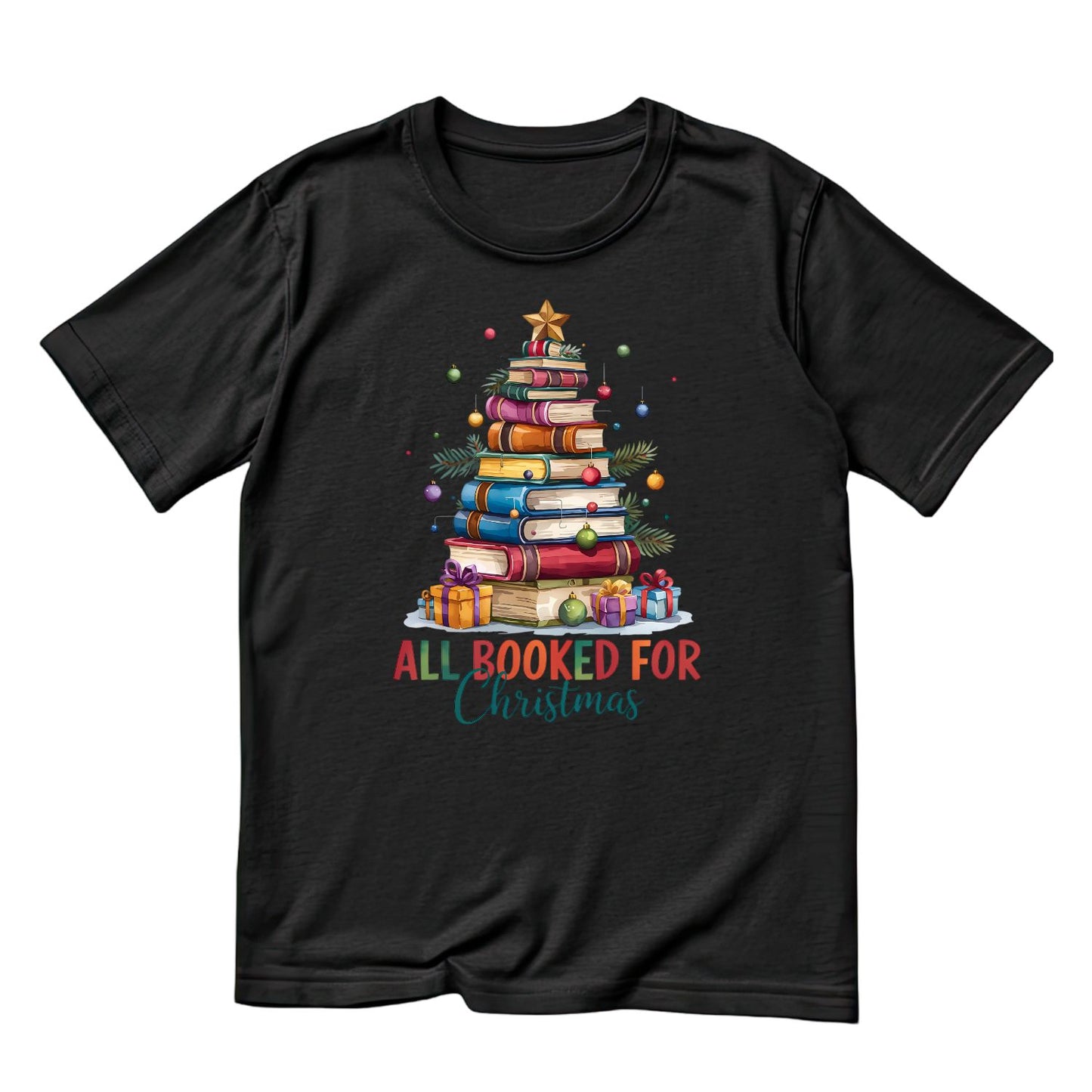 All Booked For Christmas T-shirt