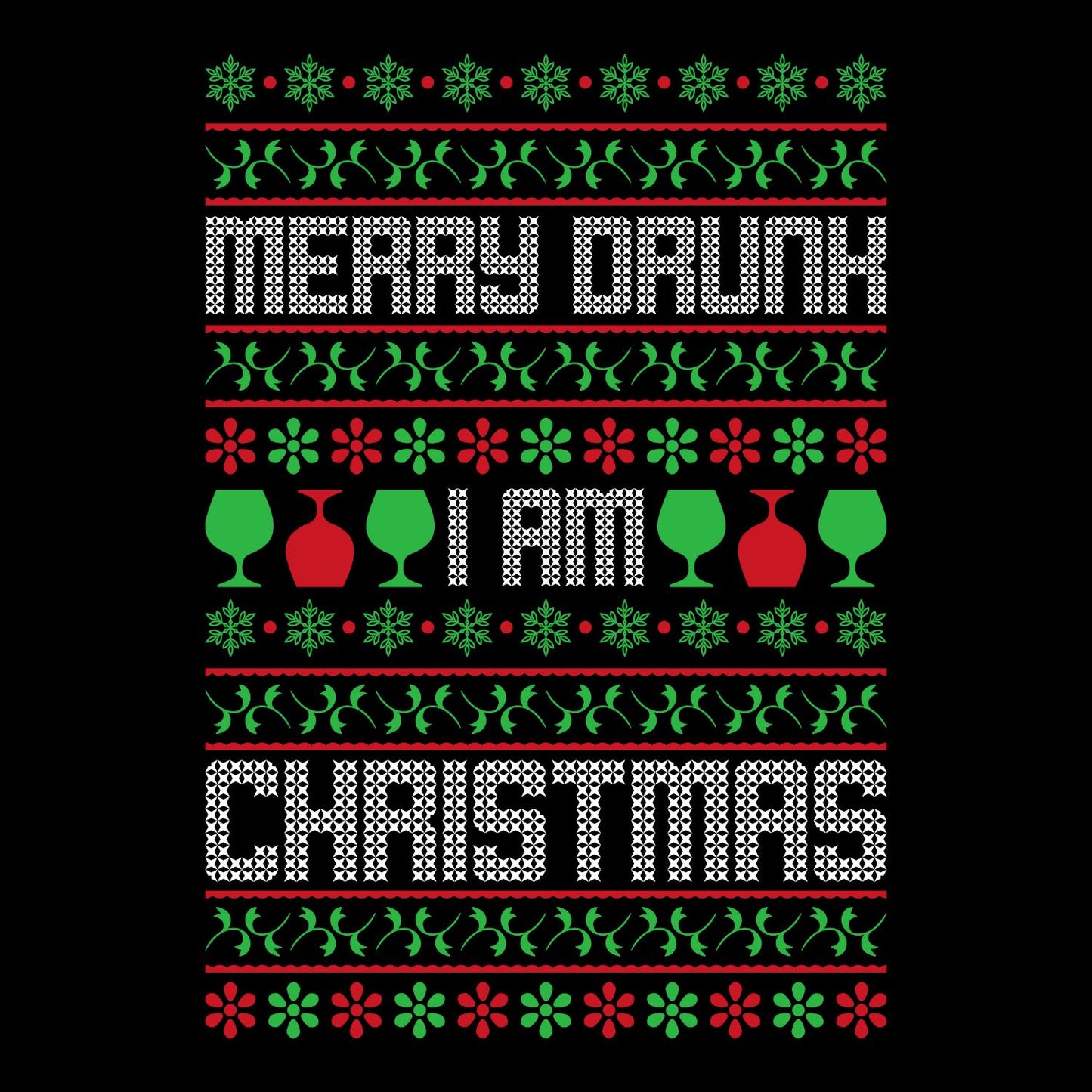 Merry Drunk I Am Christmas T-shirt