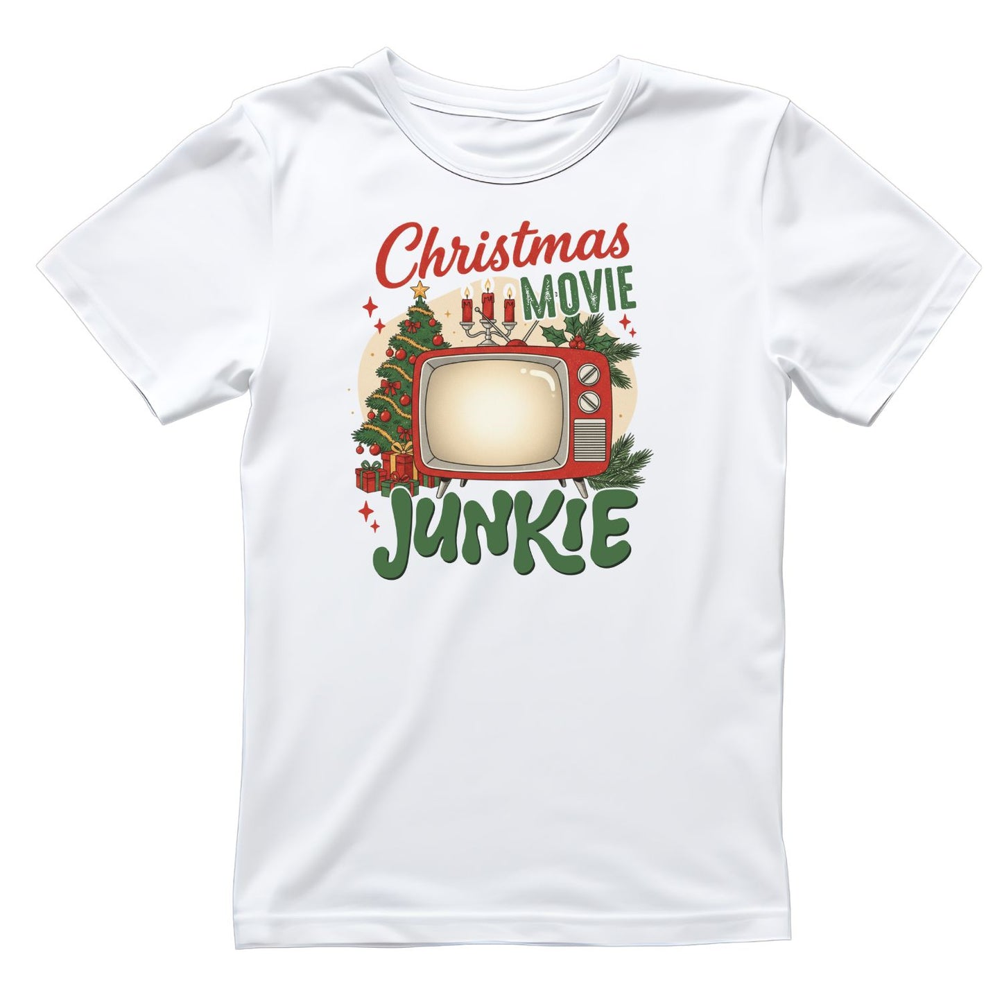 Christmas Movie Junkie T-shirt