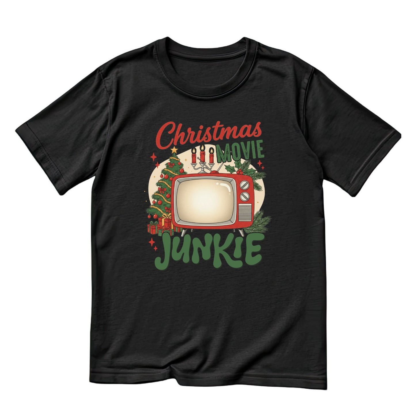 Christmas Movie Junkie T-shirt