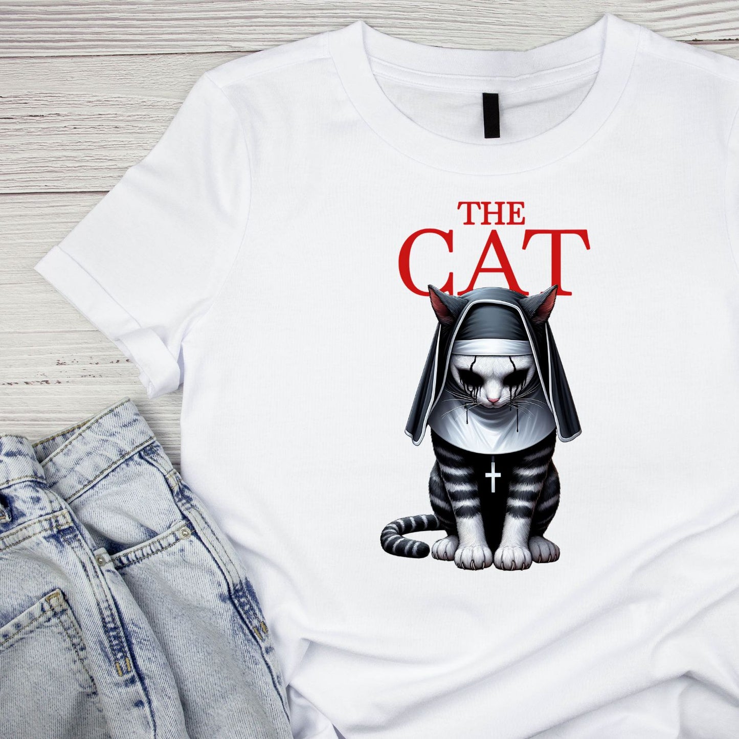 The Cat Nun Horror T-shirt