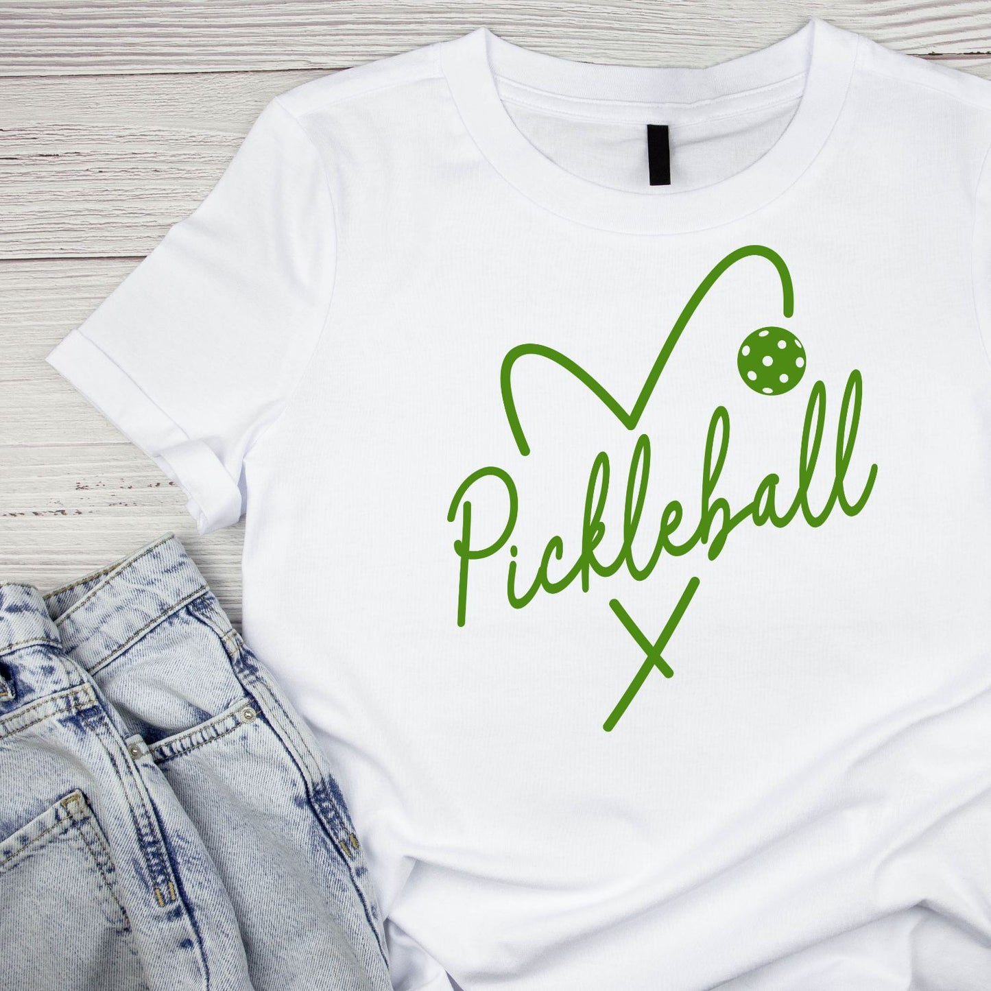 Pickleball Heart T-shirt | Graphic Tee | Printed Shirt