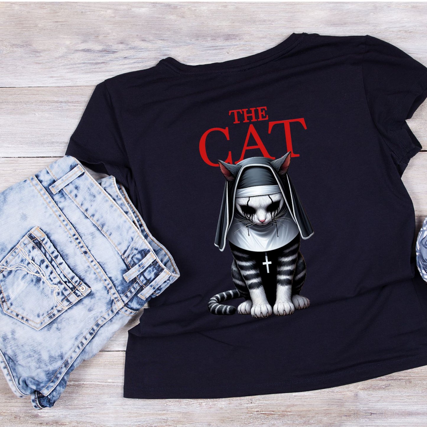 The Cat Nun Horror T-shirt