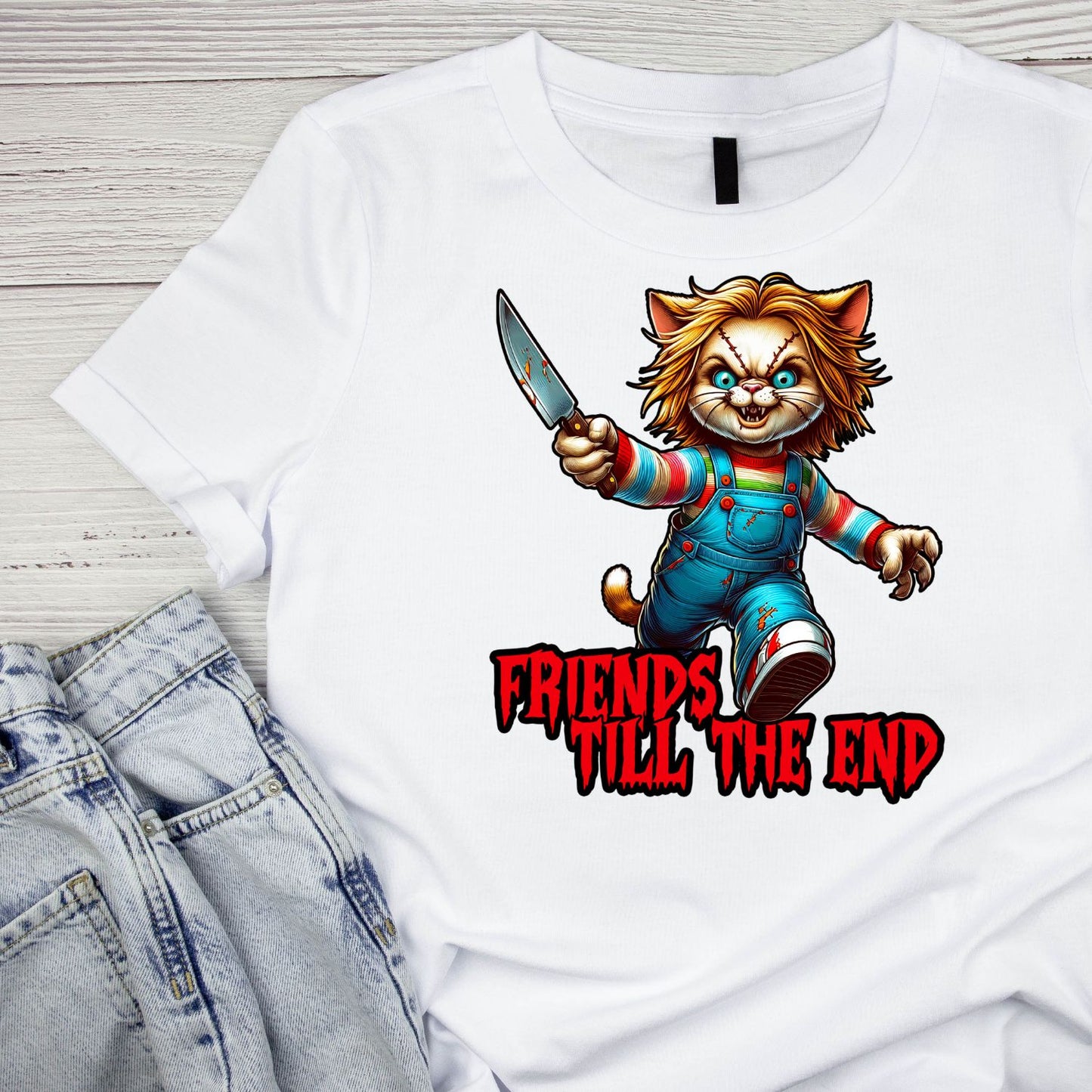 Friends Till The End Horror T-shirt