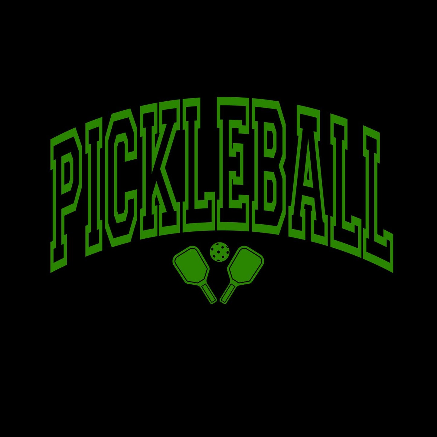 Pickleball Green Font T-shirt | Graphic Tee | Printed Shirt