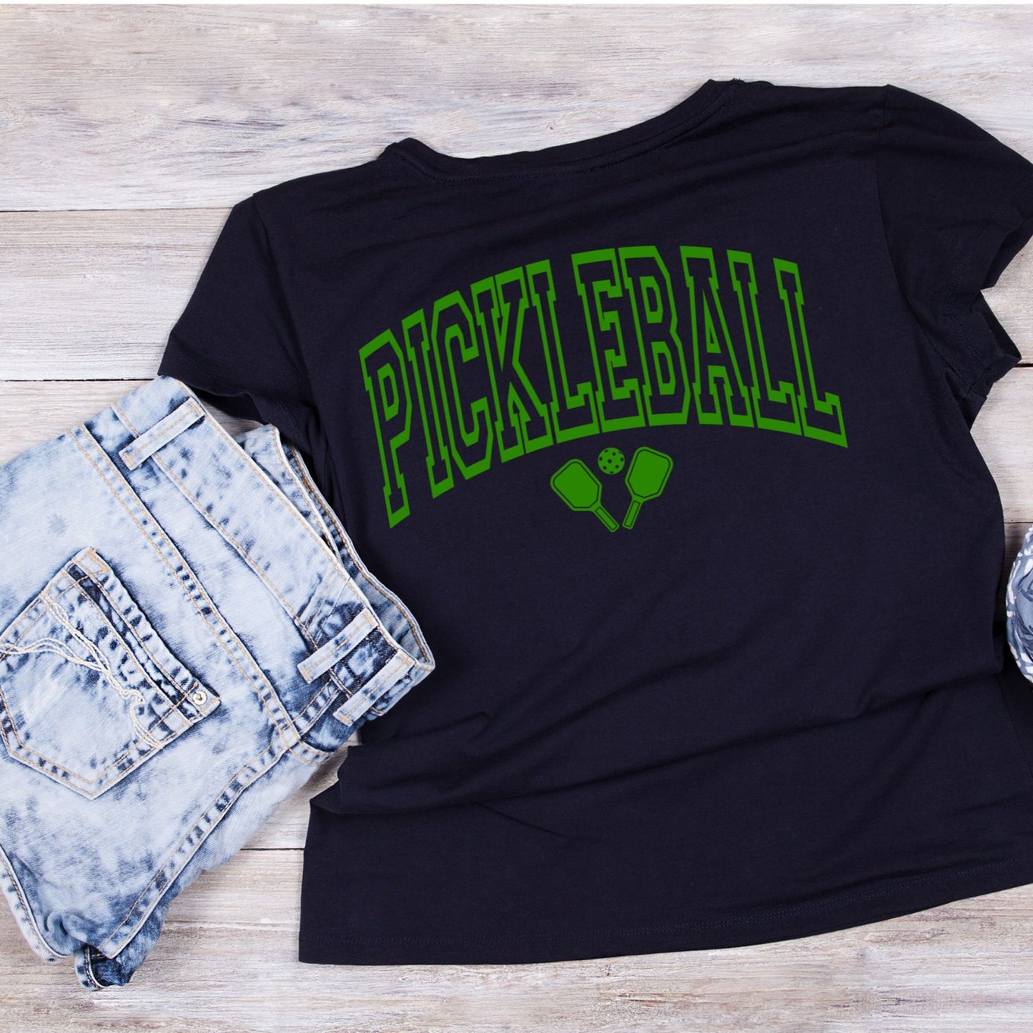 Pickleball Green Font T-shirt | Graphic Tee | Printed Shirt