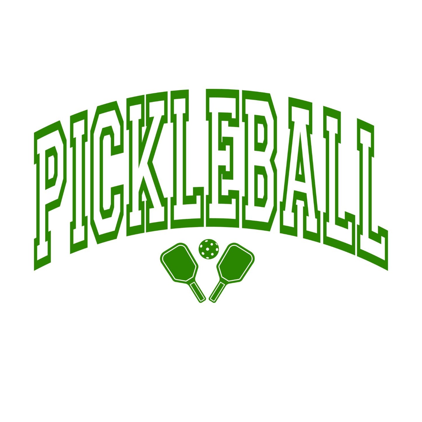 Pickleball Green Font T-shirt | Graphic Tee | Printed Shirt