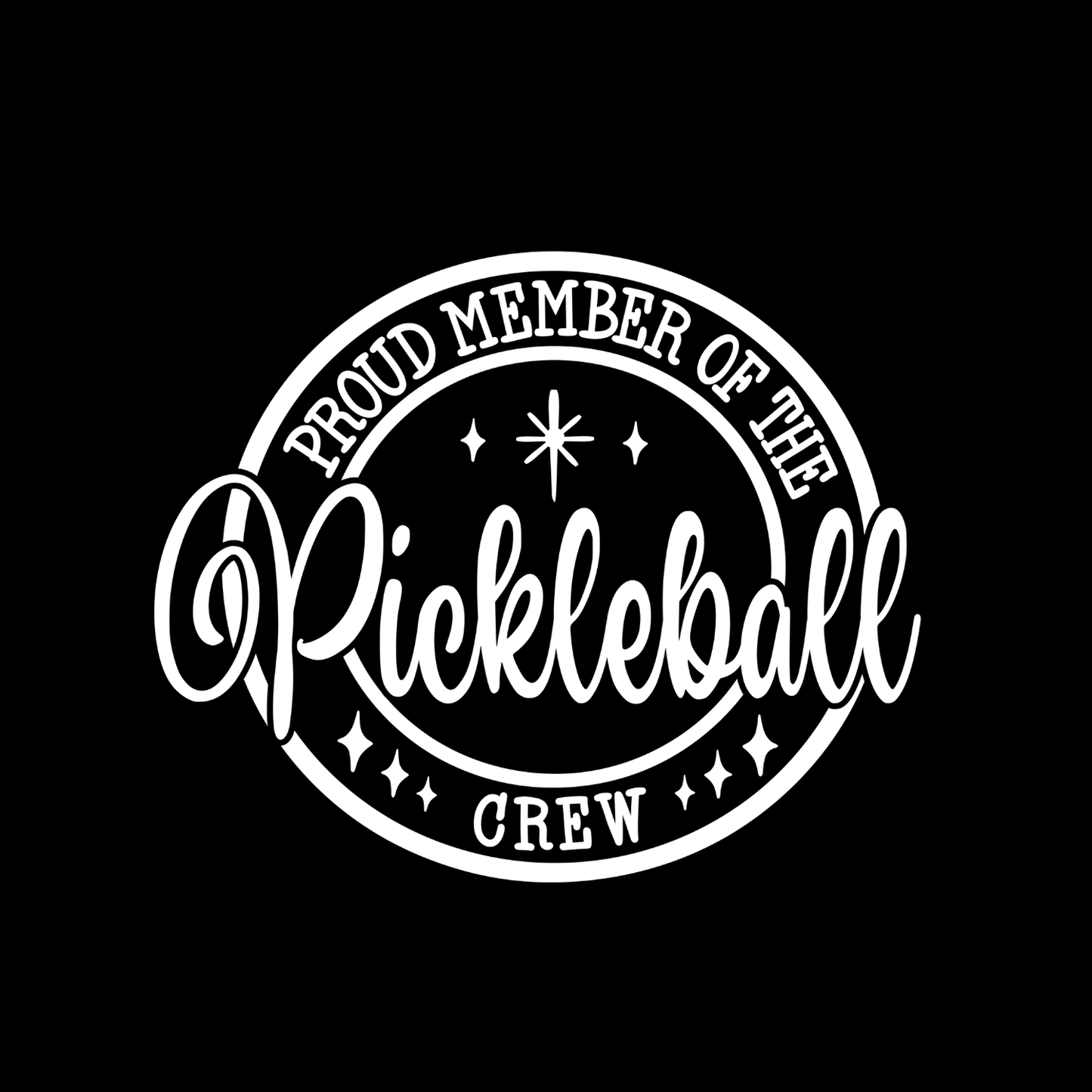 Proud Member Of The Pickleball Crew T-shirt | Graphic Tee | Printed Shirt
