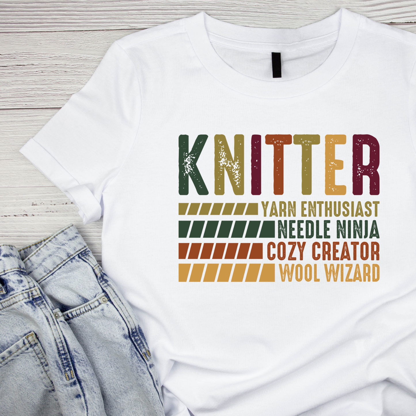 Knitter Yarn Enthusiast T-shirt | Craft Graphic Tee | Hobbies Printed Shirt