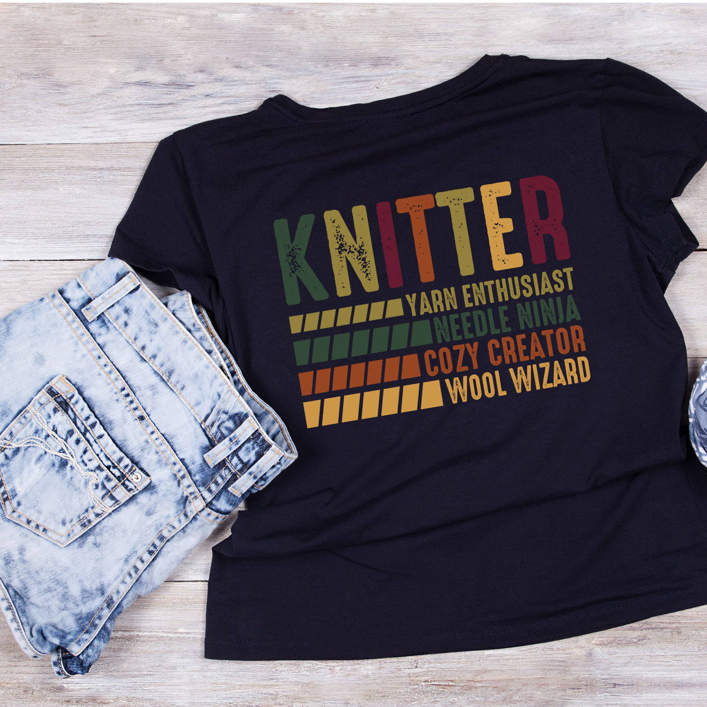Knitter Yarn Enthusiast T-shirt | Craft Graphic Tee | Hobbies Printed Shirt
