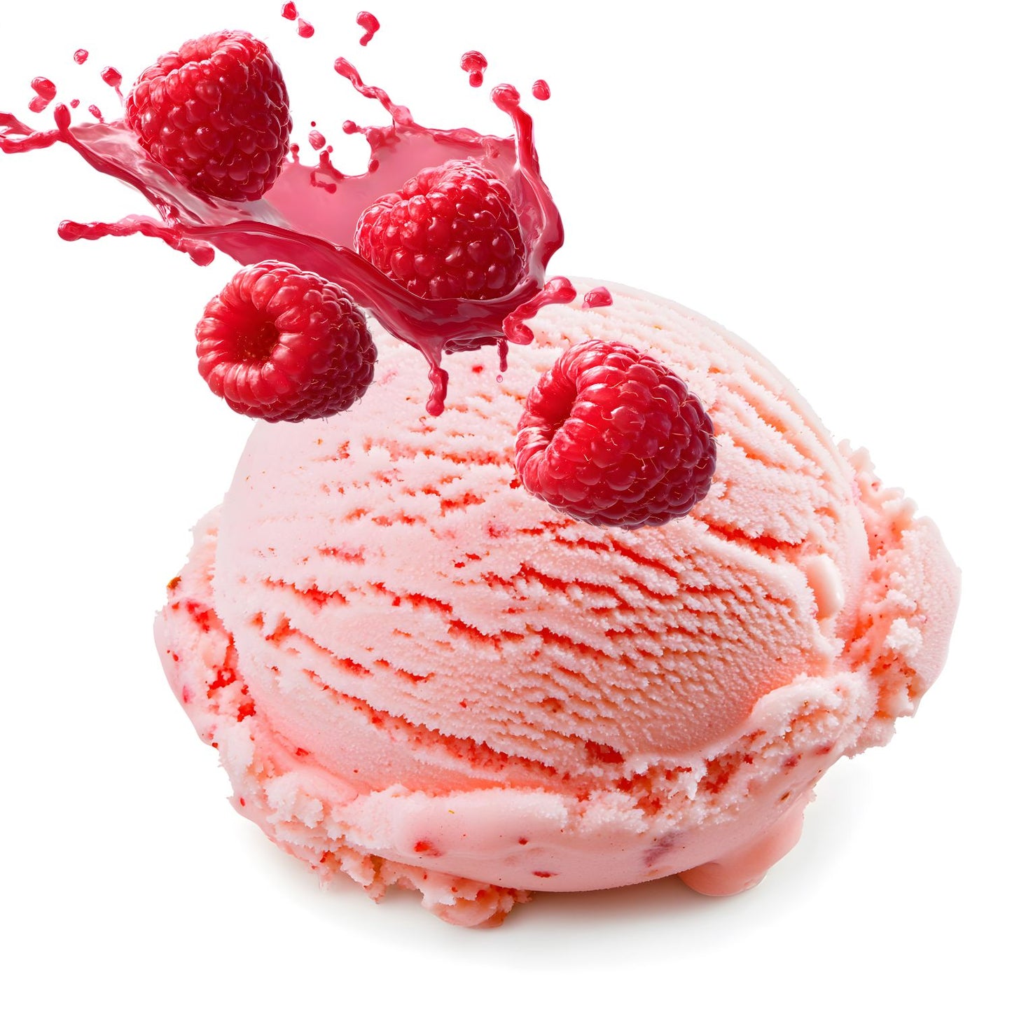 Bubble Bar Ice Cream Scoop Raspberry Vanilla