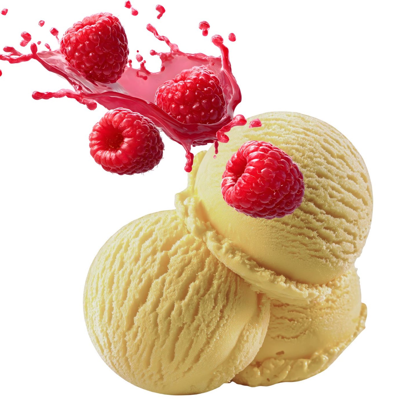 Bubble Bar Ice Cream Scoop Raspberry Vanilla
