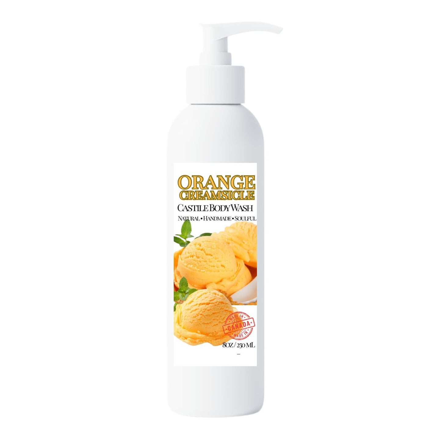 Orange Creamsicle Body Wash 100% Castile Base