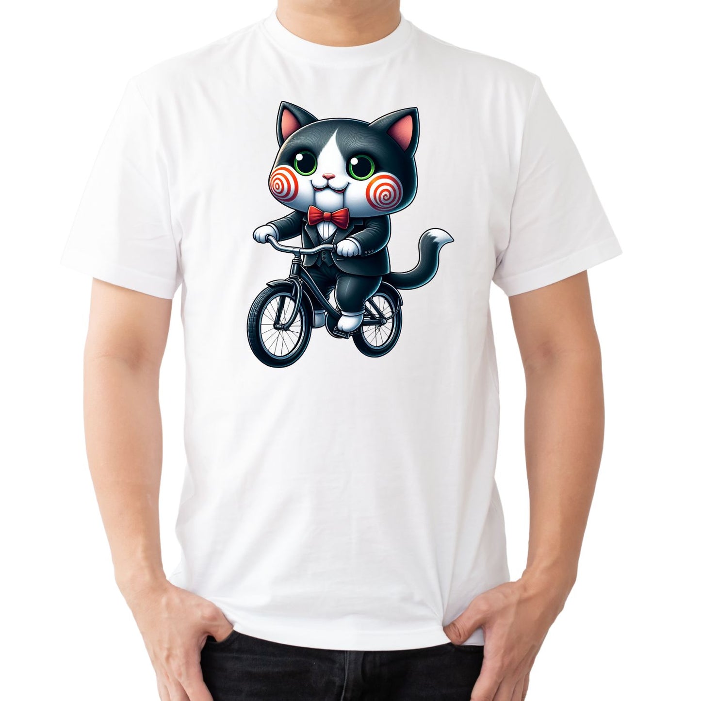 Saw Horror Movie Cat T-shirt