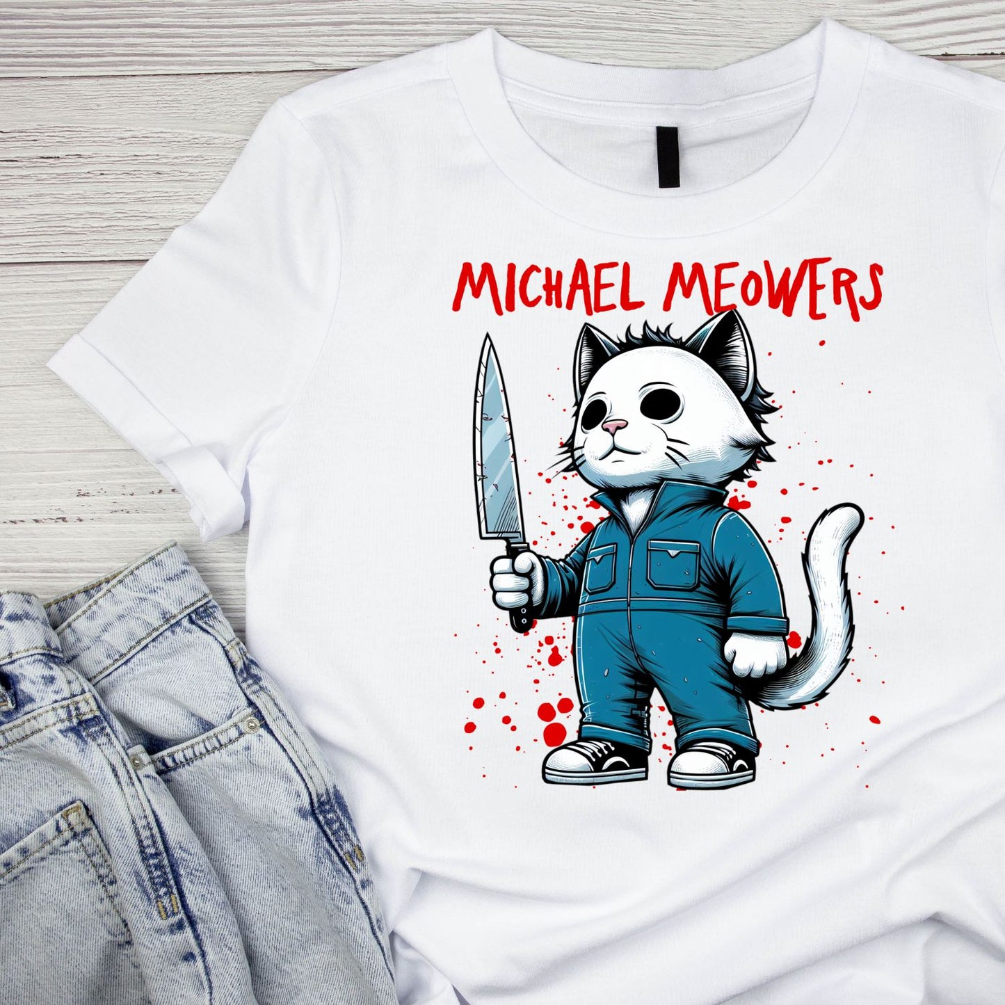 Michael Meowers Horror Cat T-shirt