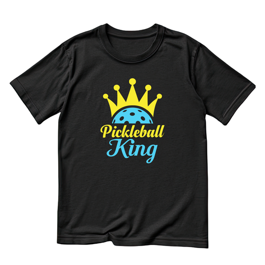 Pickleball King T-shirt | Funny Graphic Tee | Sports Printed Shirt