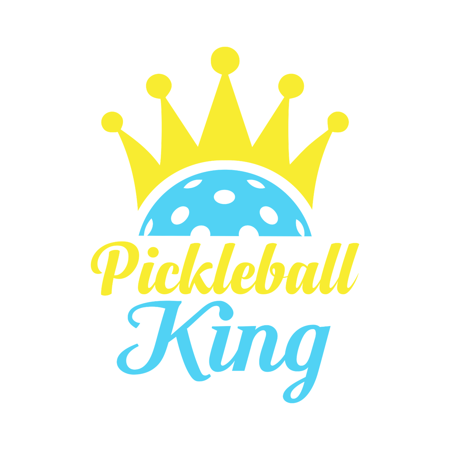 Pickleball King T-shirt | Funny Graphic Tee | Sports Printed Shirt