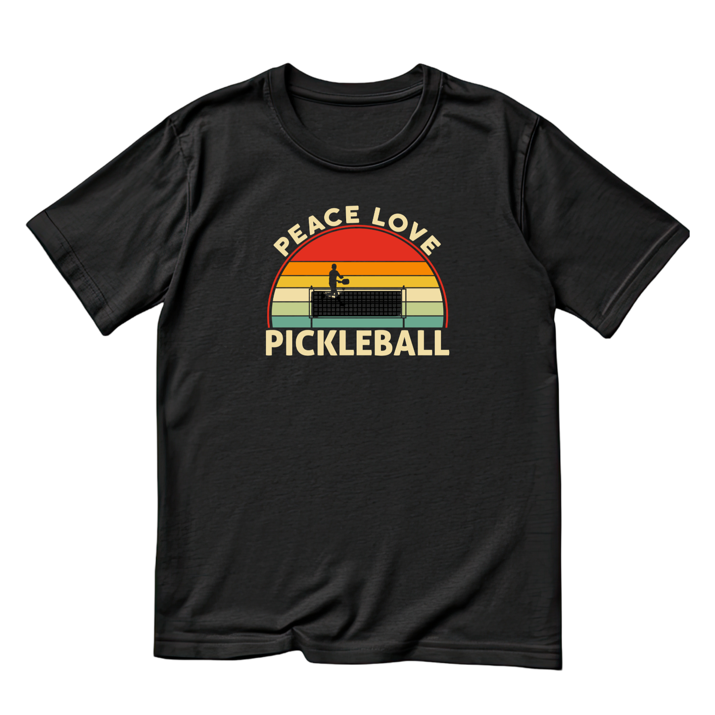 Peace Love Pickleball T-shirt | Funny Graphic Tee | Sports Printed Shirt
