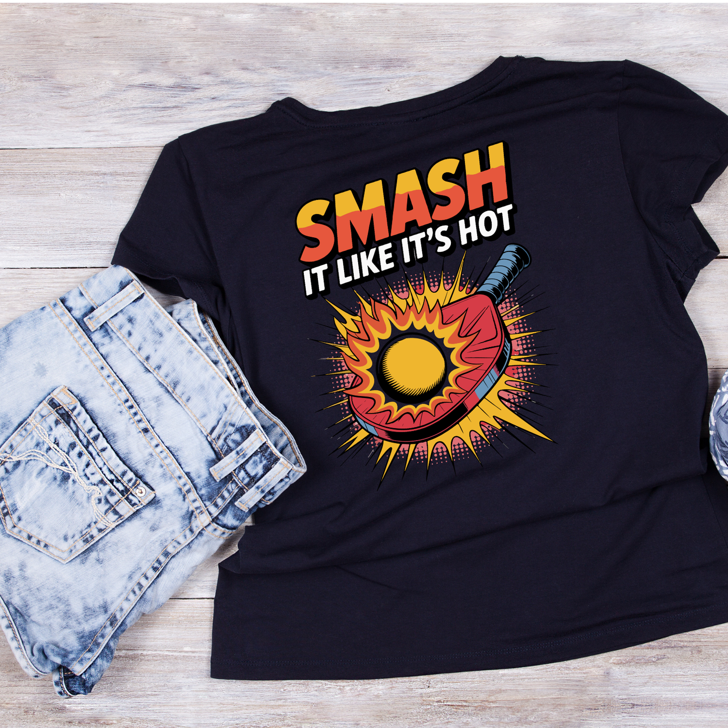 Smash It Like It’s Hot Pickleball King T-shirt | Funny Graphic Tee | Sports Printed Shirt