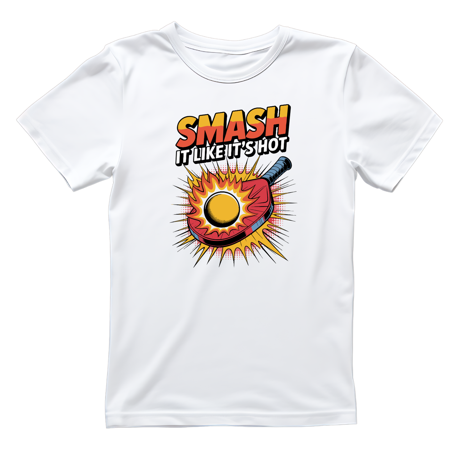 Smash It Like It’s Hot Pickleball King T-shirt | Funny Graphic Tee | Sports Printed Shirt