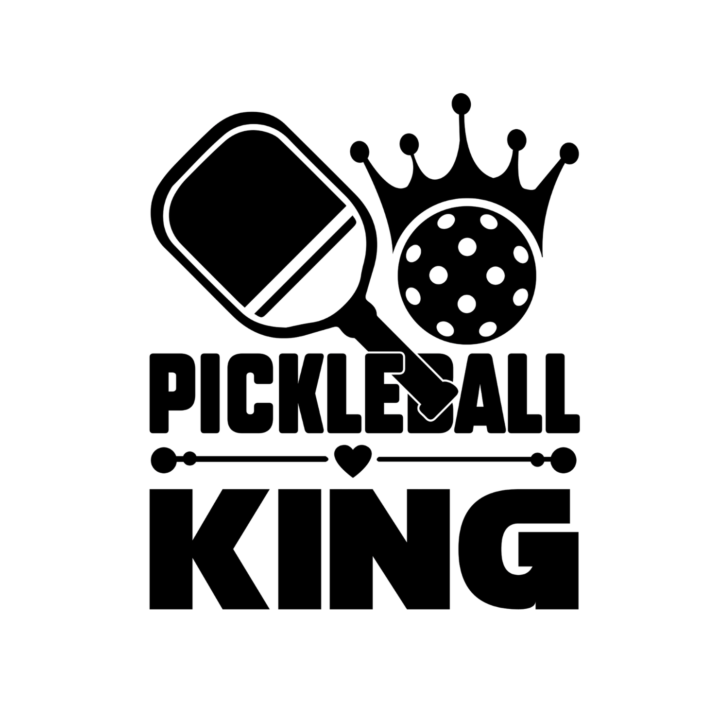 Pickleball King T-shirt | Graphic Tee | Printed Shirt