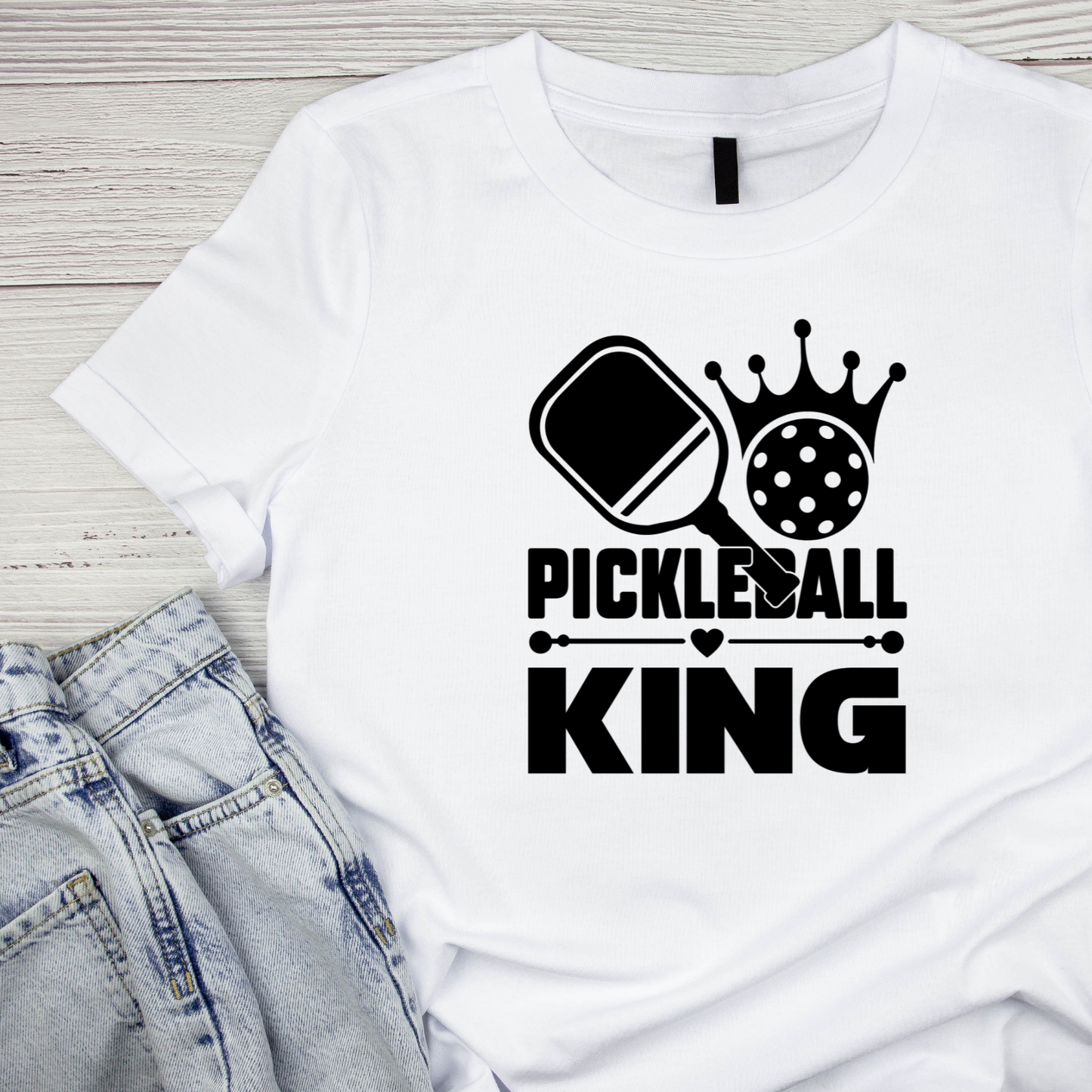 Pickleball King T-shirt | Graphic Tee | Printed Shirt