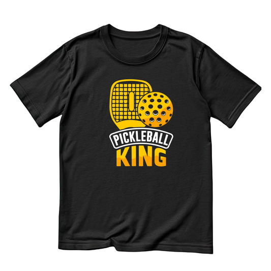 Pickleball King T-shirt | Funny Graphic Tee | Sports Printed Shirt