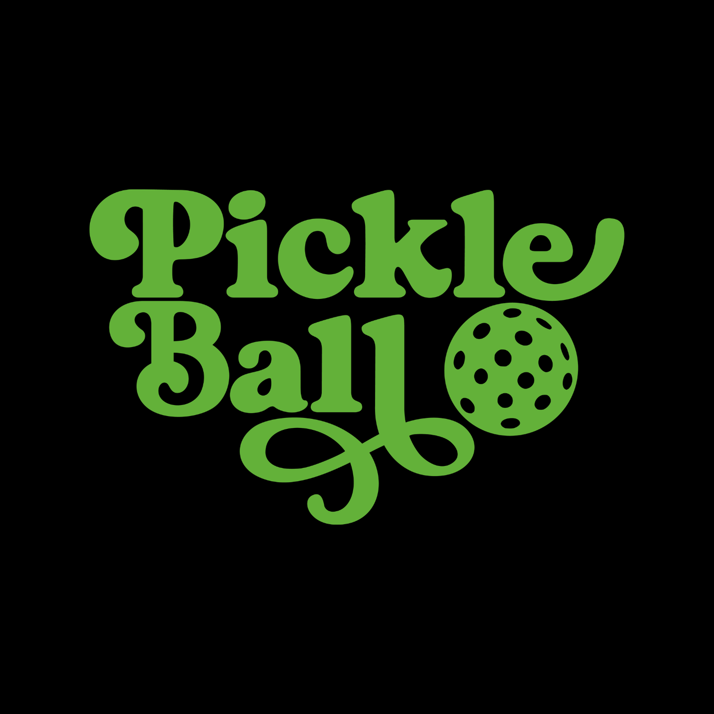 Pickleball Script Font T-shirt | Graphic Tee | Sports Printed Shirt
