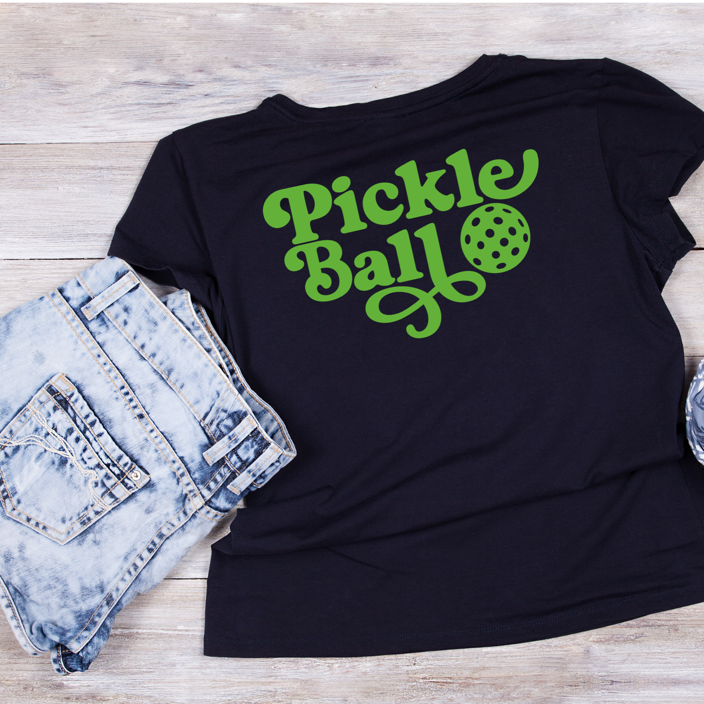 Pickleball Script Font T-shirt | Graphic Tee | Sports Printed Shirt