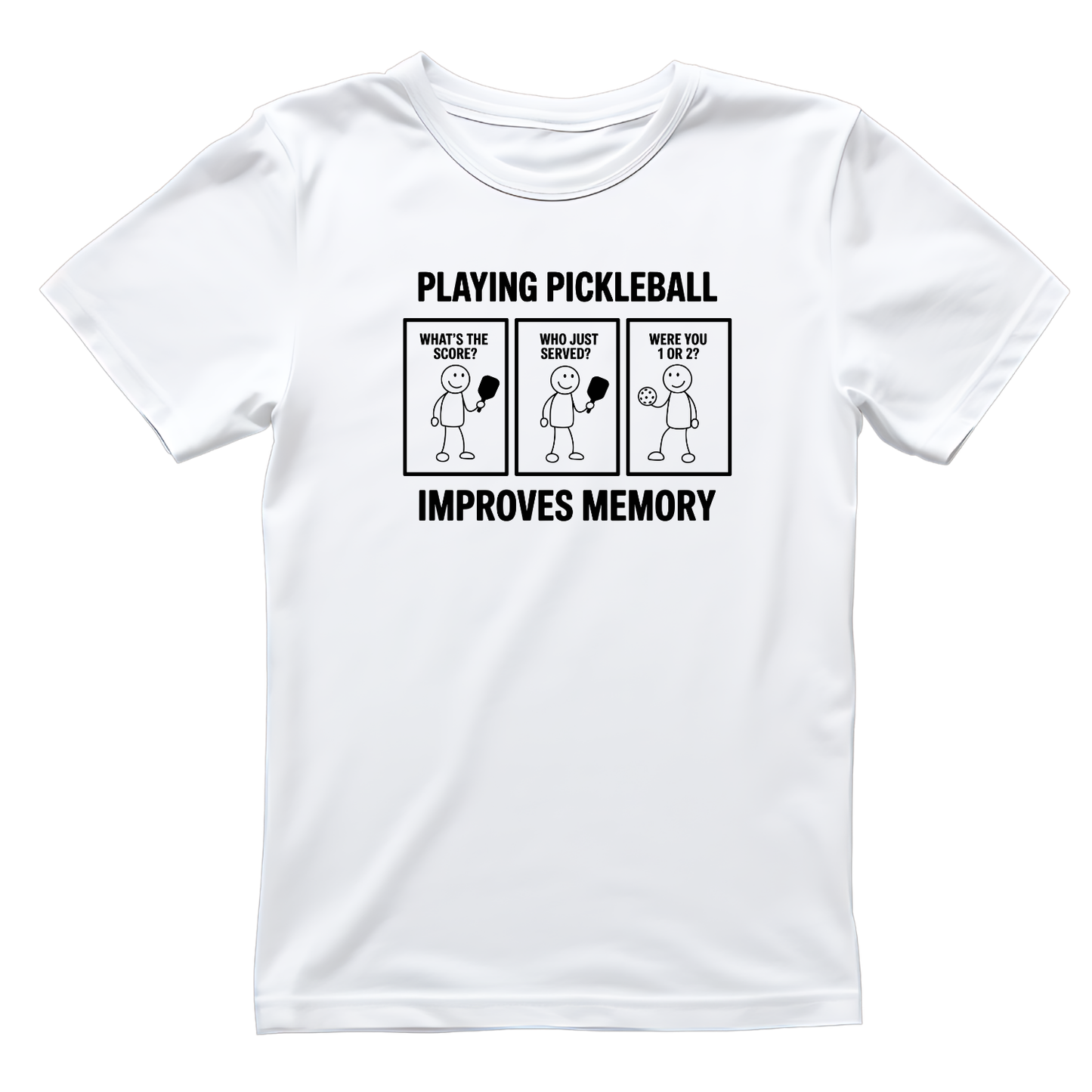 Playing Pickleball Improves Memory T-shirt | Graphic Tee | Printed Shirt