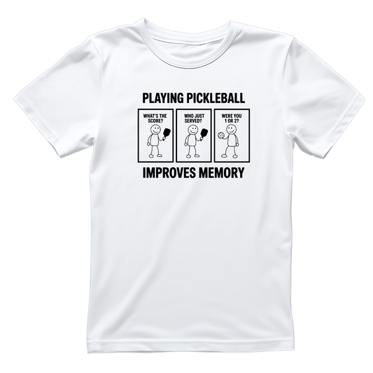Playing Pickleball Improves Memory T-shirt | Graphic Tee | Printed Shirt