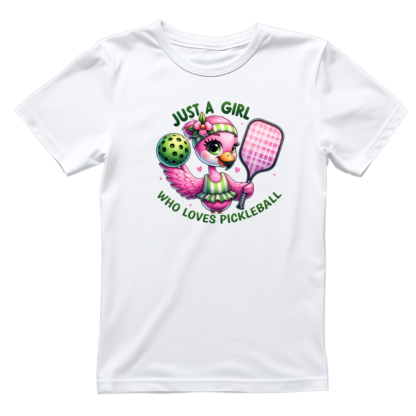 Just A Girl Who Loves Pickleball Bird T-shirt | Graphic Tee | Sports Printed Shirt