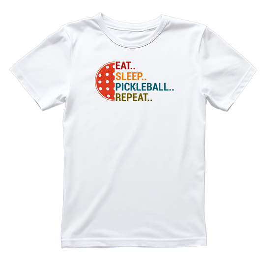Eat… Sleep… Pickleball… Repeat… T-shirt | Graphic Tee | Sports Printed Shirt