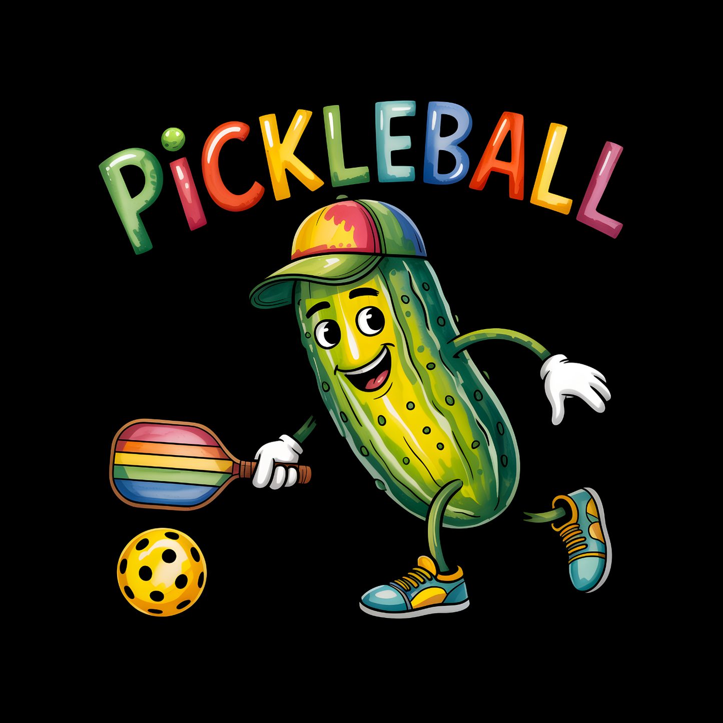 Pickle Playing Pickleball T-shirt | Graphic Tee | Sports Printed Shirt