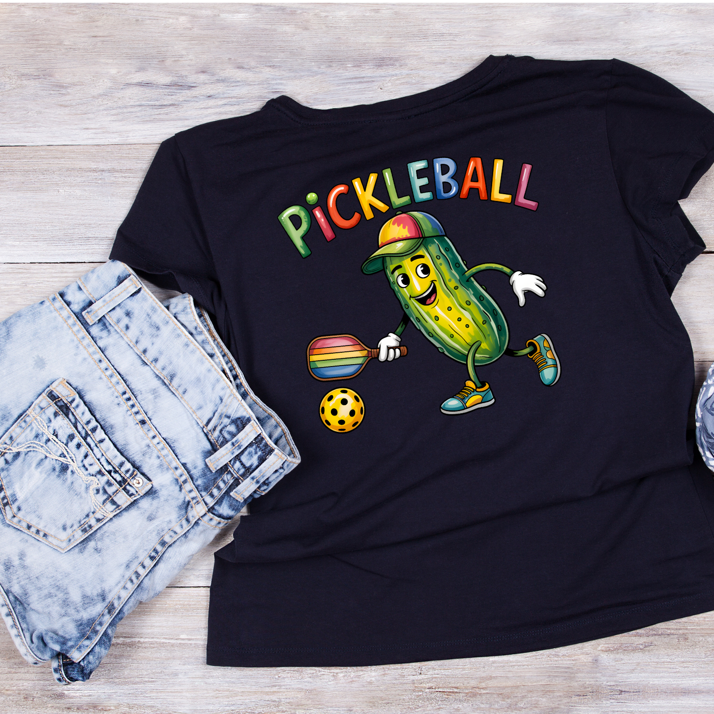 Pickle Playing Pickleball T-shirt | Graphic Tee | Sports Printed Shirt