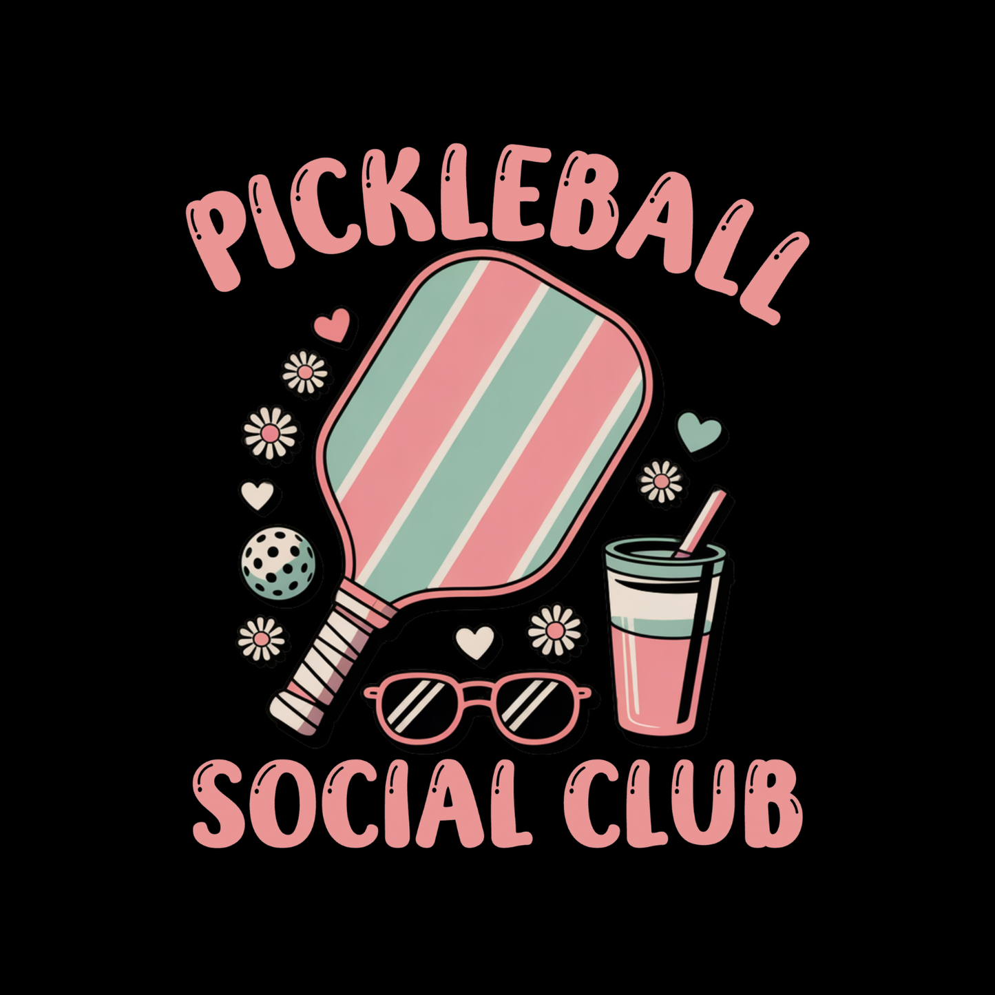Pickleball Social Club T-shirt | Funny Graphic Tee | Sports Printed Shirt