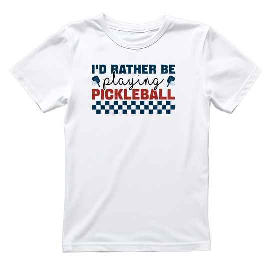I’d Rather Be Playing Pickleball T-shirt | Graphic Tee | Printed Shirt