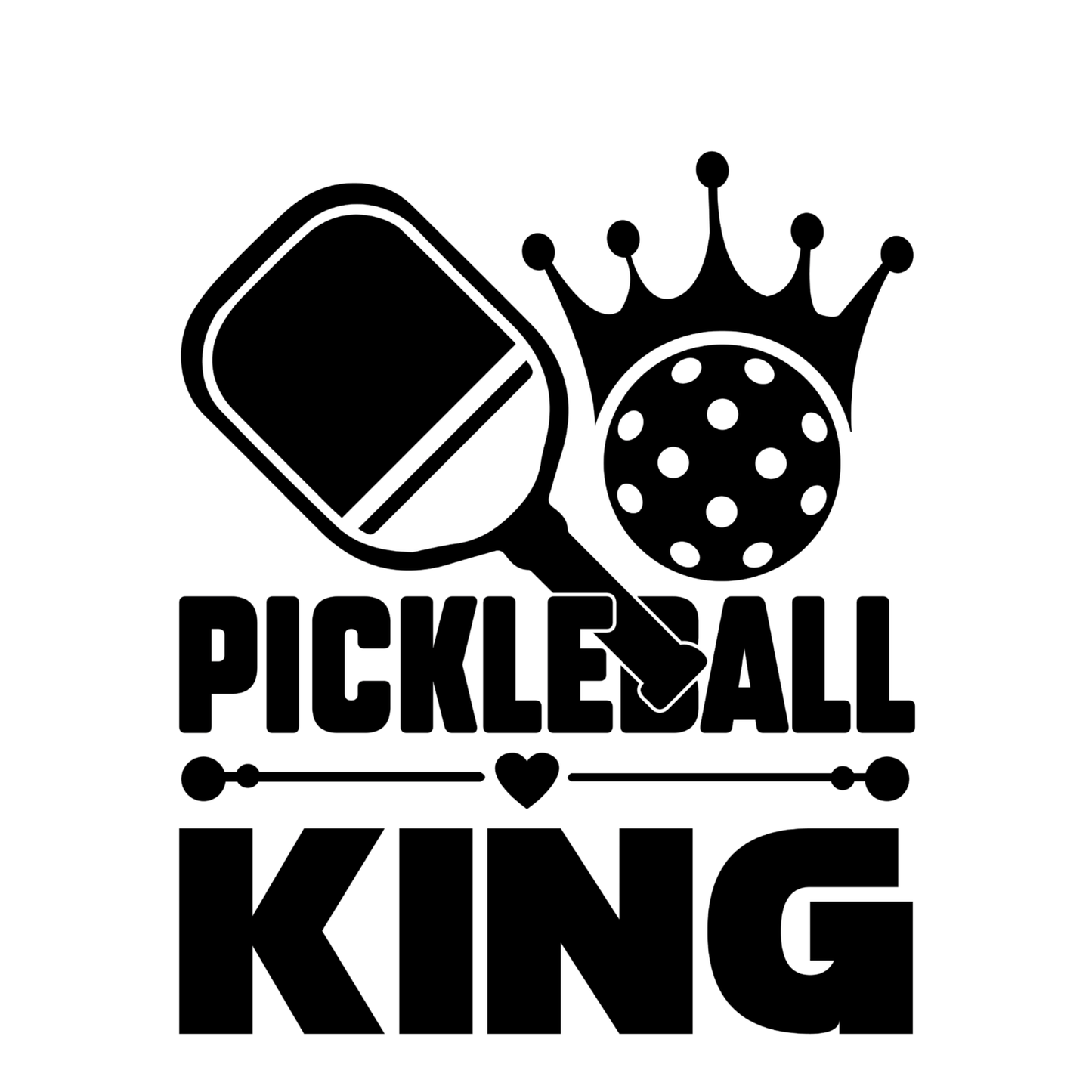 Pickleball King T-shirt | Graphic Tee | Printed Shirt