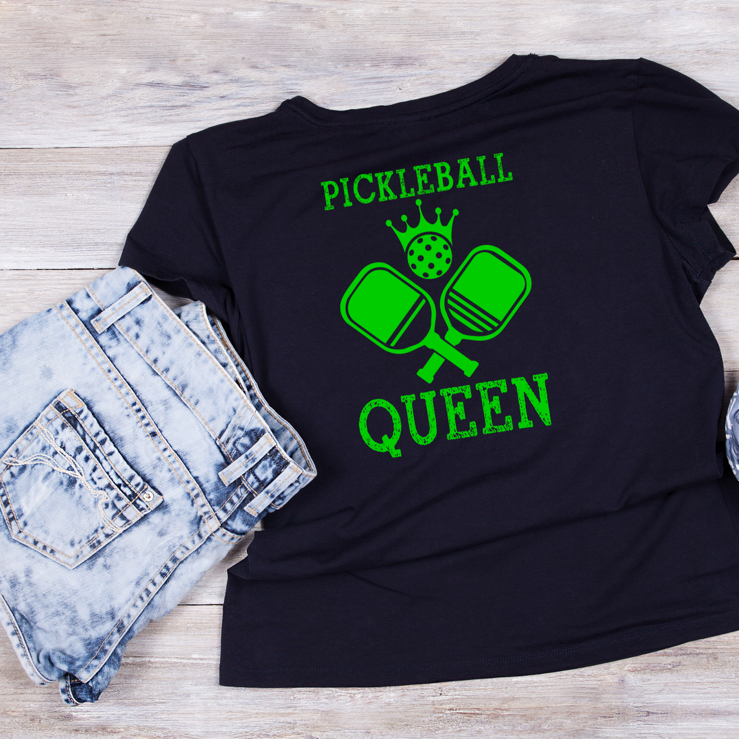 Pickleball Queen T-shirt | Funny Graphic Tee | Sports Printed Shirt