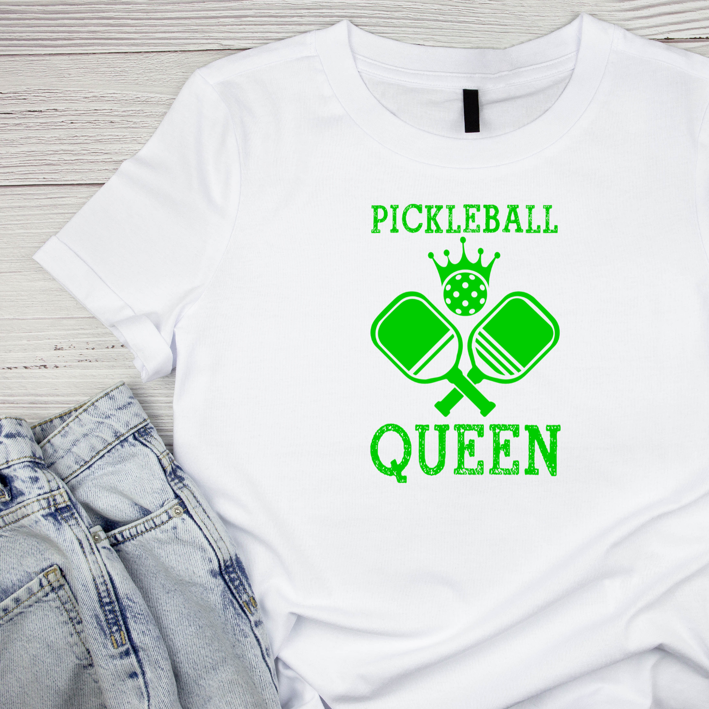 Pickleball Queen T-shirt | Funny Graphic Tee | Sports Printed Shirt