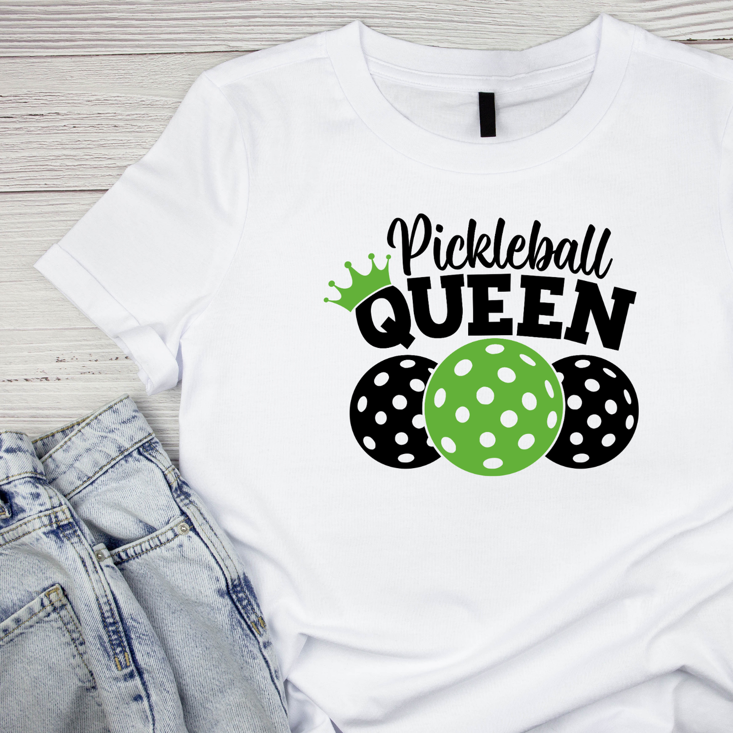 Pickleball Queen T-shirt | Graphic Tee | Printed Shirt