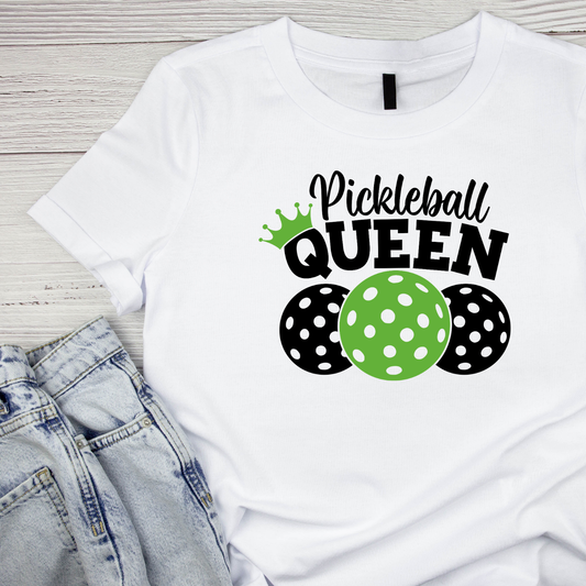 Pickleball Queen T-shirt | Graphic Tee | Printed Shirt