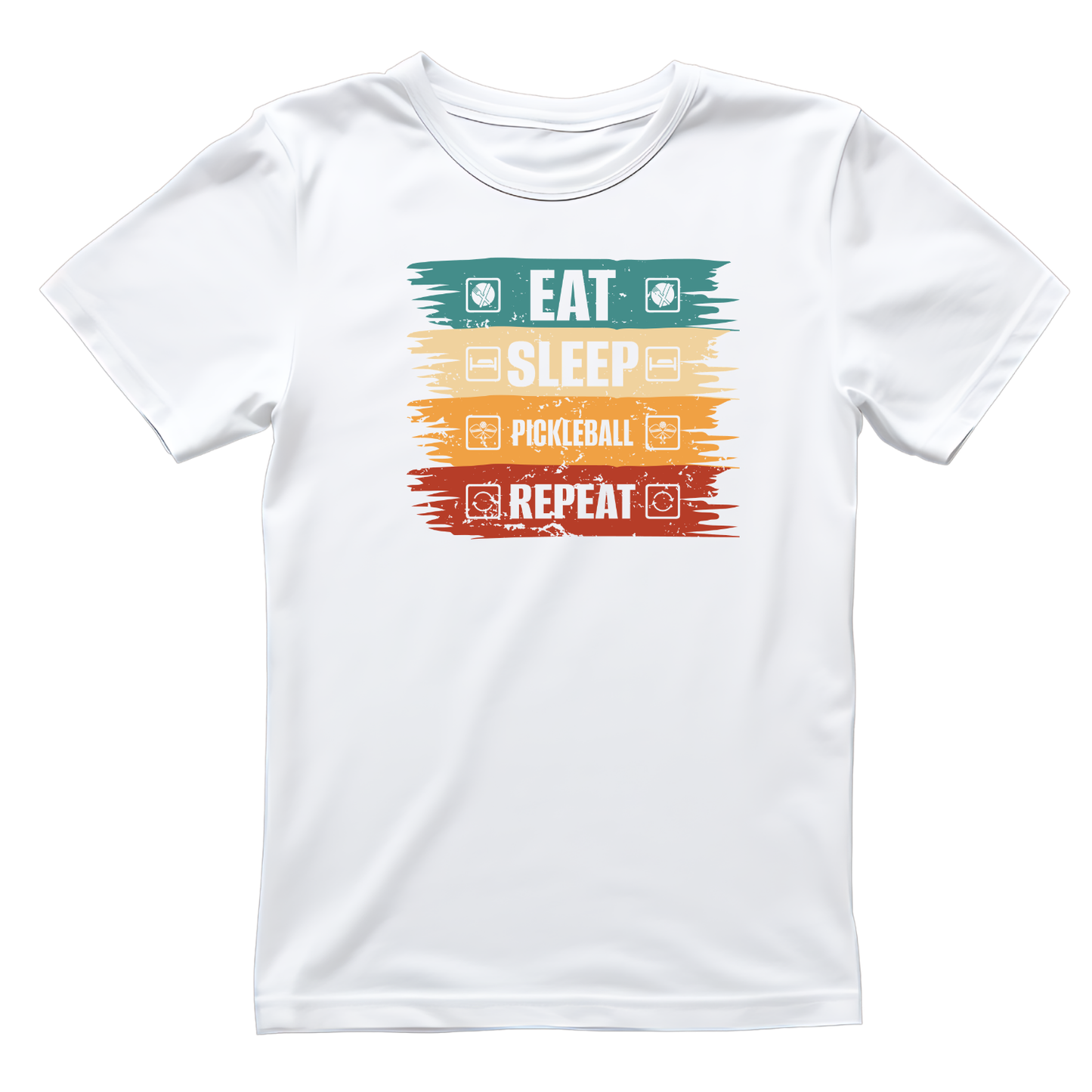 Eat Sleep Pickleball Repeat T-shirt | Funny Graphic Tee | Sports Printed Shirt
