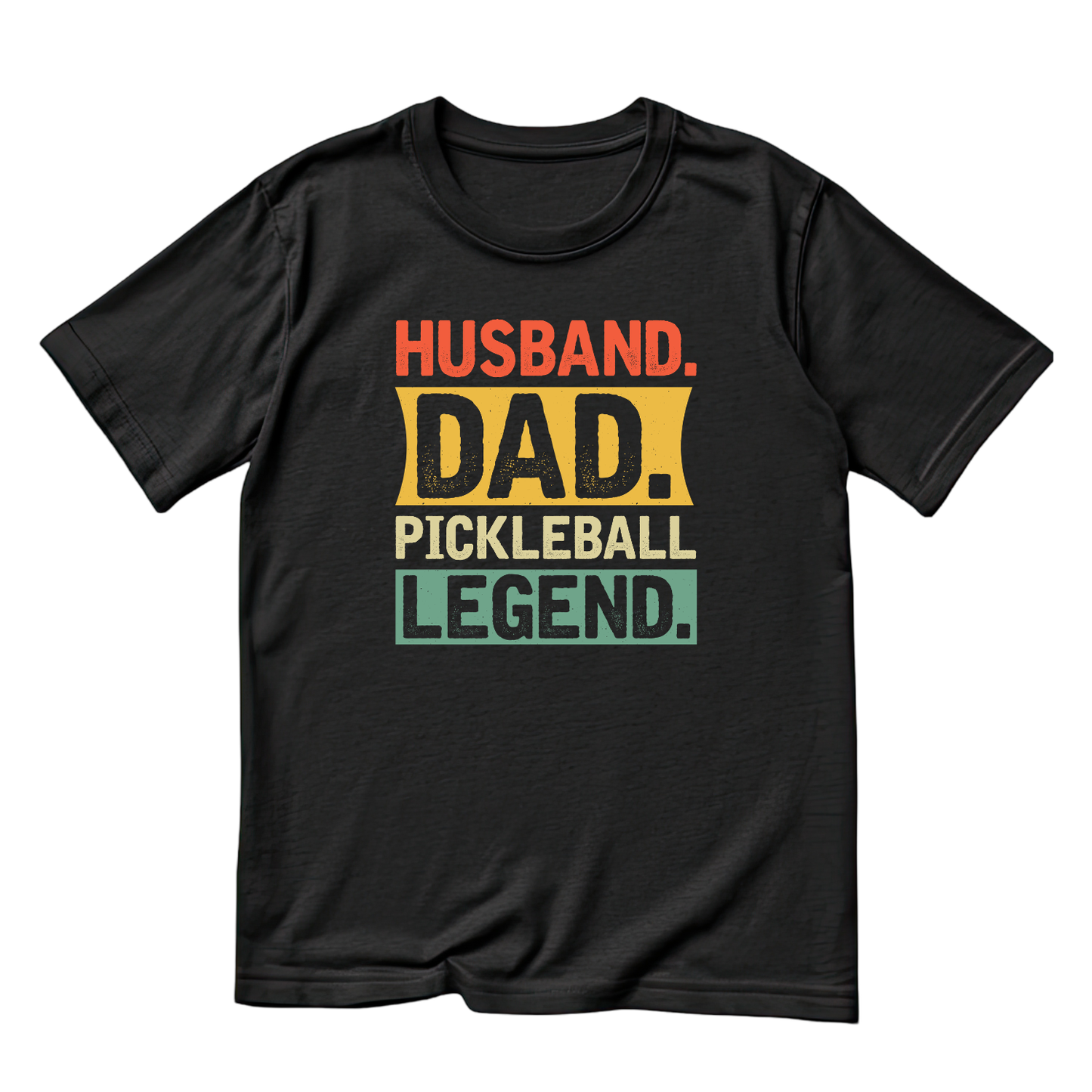 Husband. Dad. Pickleball. Legend. T-shirt | Funny Graphic Tee | Sports Printed Shirt