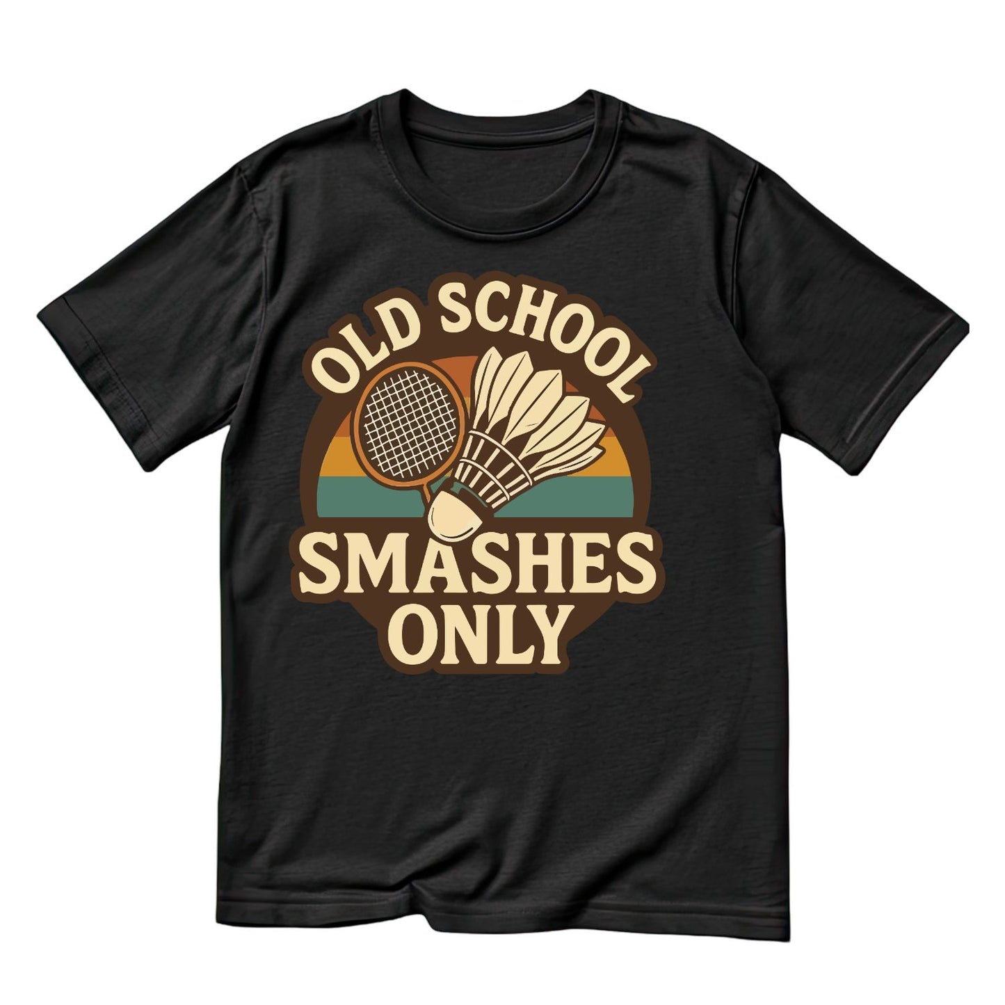 Old School Smashes Only Badminton T-shirt