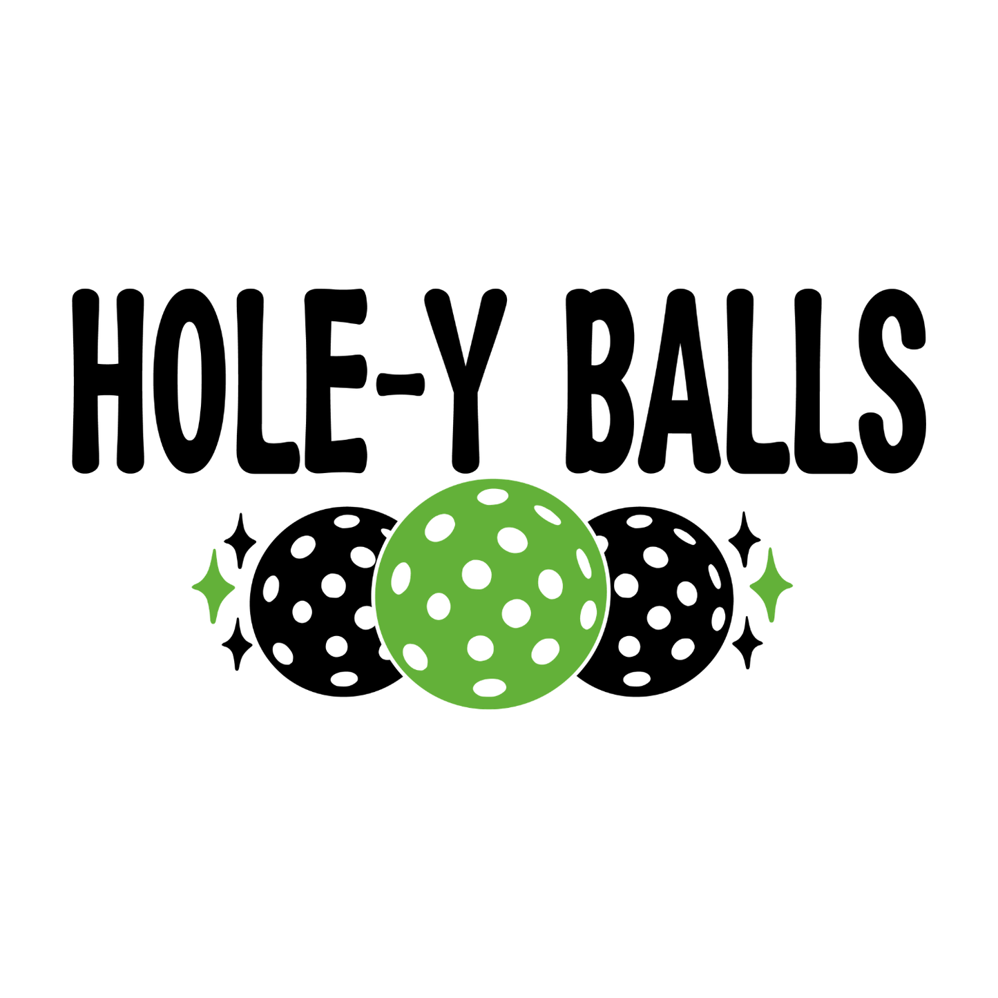 Holey Balls Pickleball T-shirt | Graphic Tee | Printed Shirt