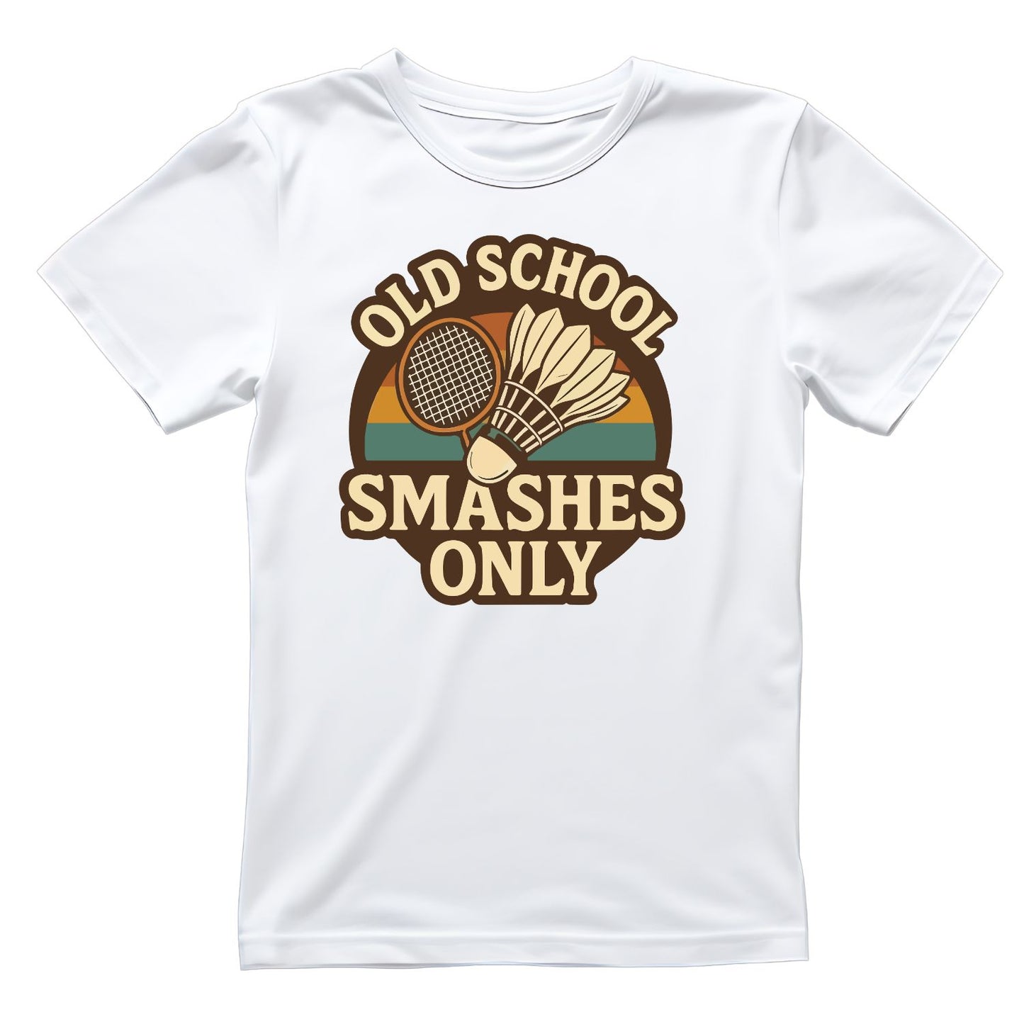 Old School Smashes Only Badminton T-shirt
