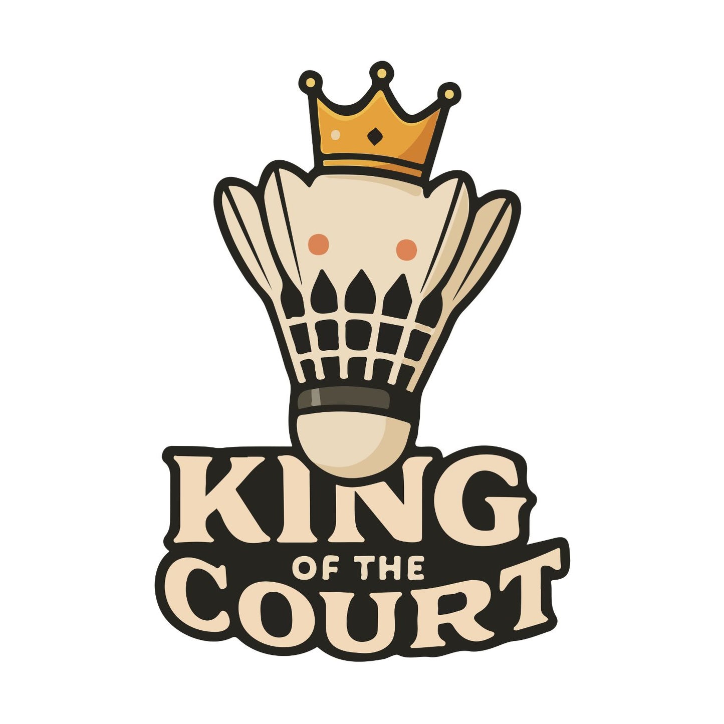 King of the Court Badminton T-shirt