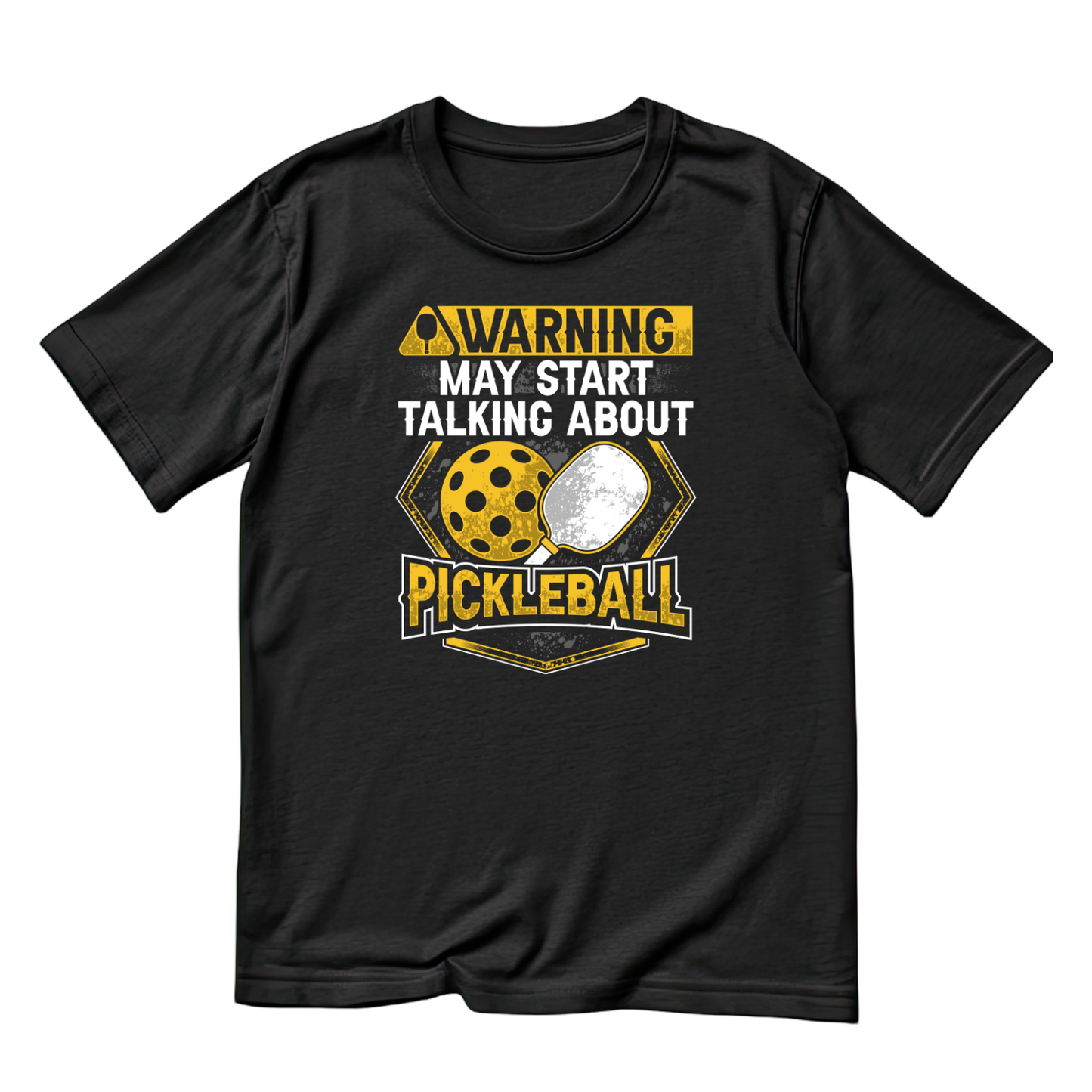 Warning May Start Talking About Pickleball T-shirt | Funny Graphic Tee | Sports Printed Shirt